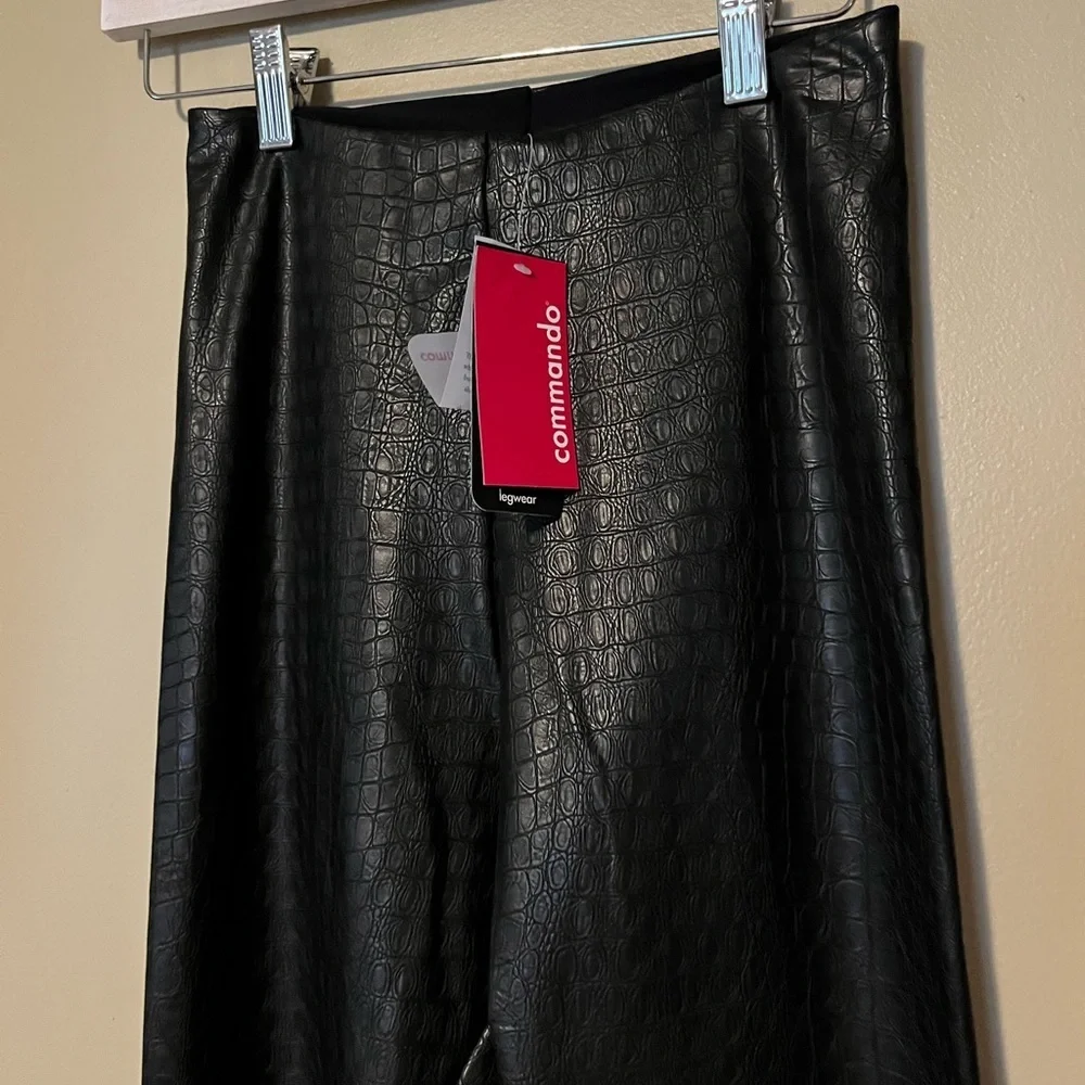 Commando Faux Leather Animal Print Leggings NWT - Picture 6 of 12